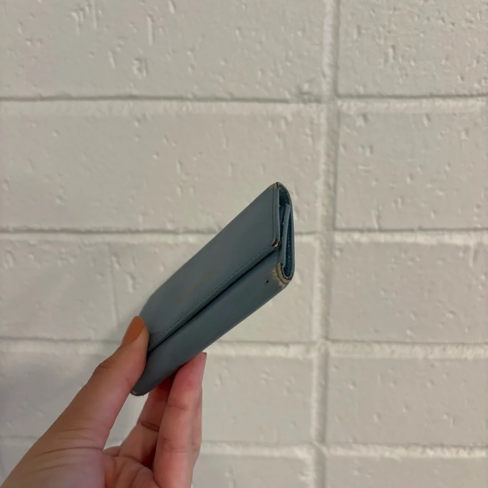 Saint Laurent vintage keyholder wallet in blue - Picture 6 of 13